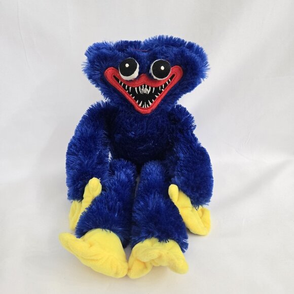 Poppy Playtime Nightmare Huggy Wuggy Plush  14" Stuffed Animal Toy Blue - Picture 1 of 3